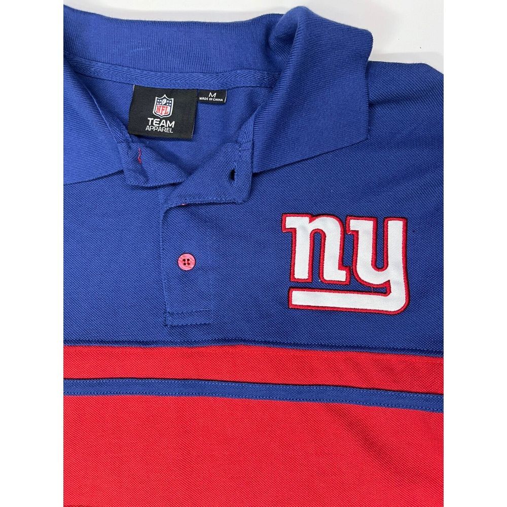 New York Giants NFL FOCO Medium Cotton Chest Stripe Men's Polo